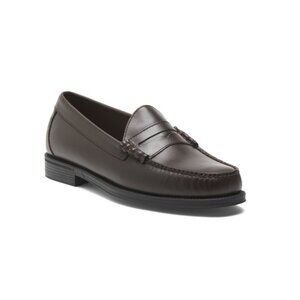 GH BASS Brown Men's Leather Larson Easy Weejun Penny Loafers